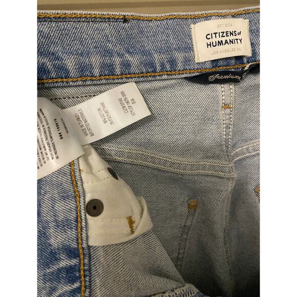 Citizens of Humanity Eva Relaxed Baggy Jeans US 23 Enchanted Blue Light Wash - Picture 11 of 15
